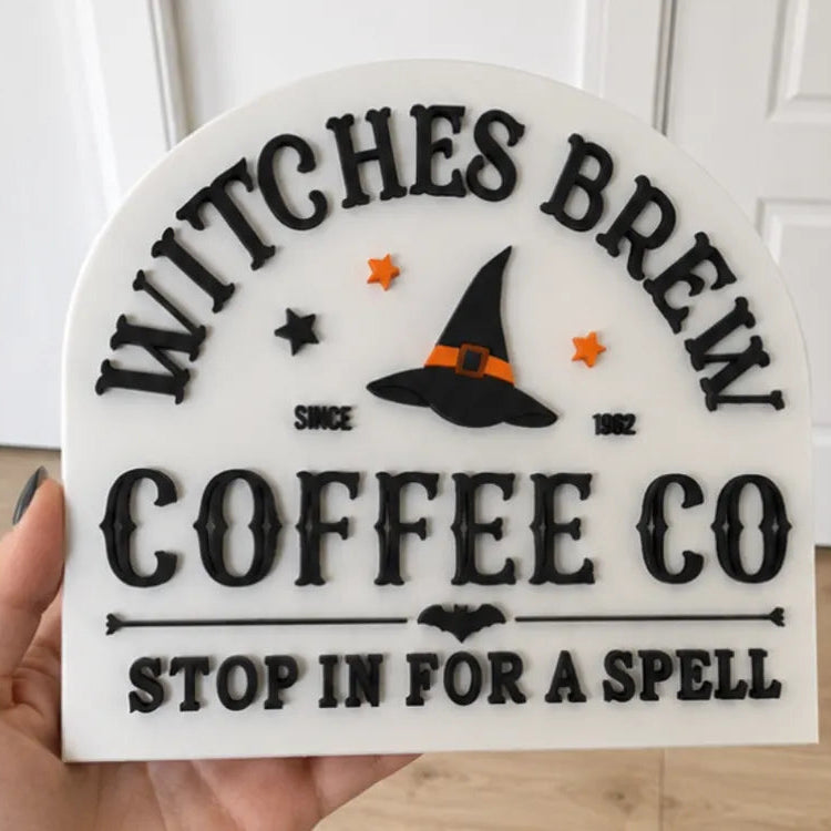 'Witches Brew' Sign Decor
