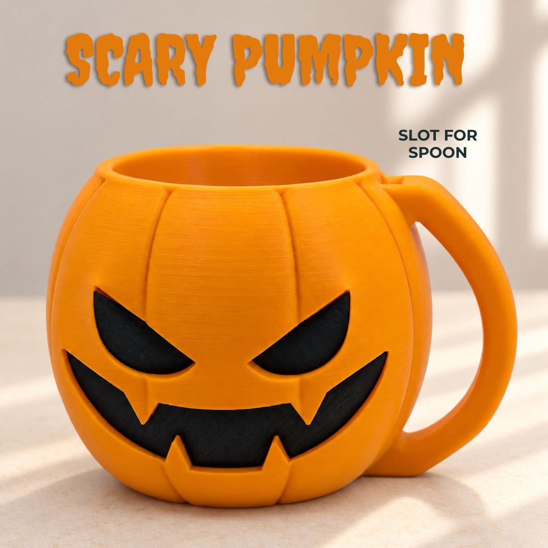 Scary Pumpkin Halloween Ice Cream Pint Holder