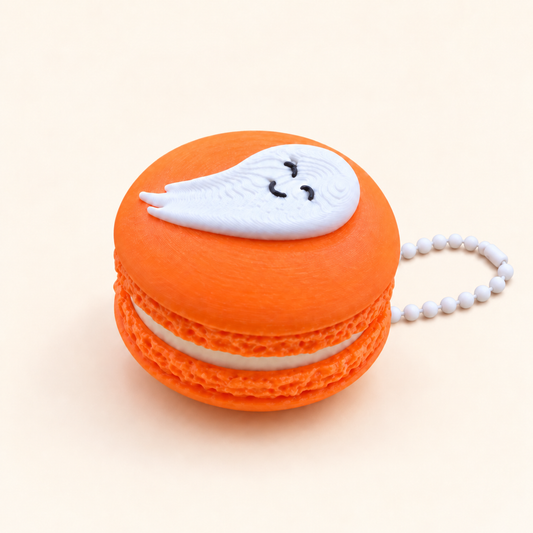 Ghosty Halloween Macaron Clicker & Keychain