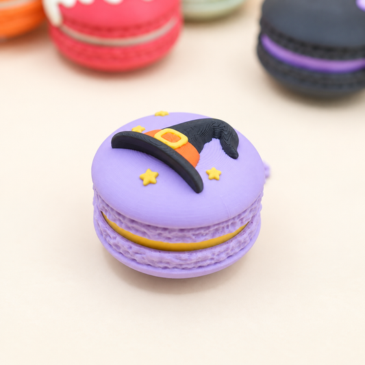 Starry Spell Halloween Macaron Clicker & Keychain