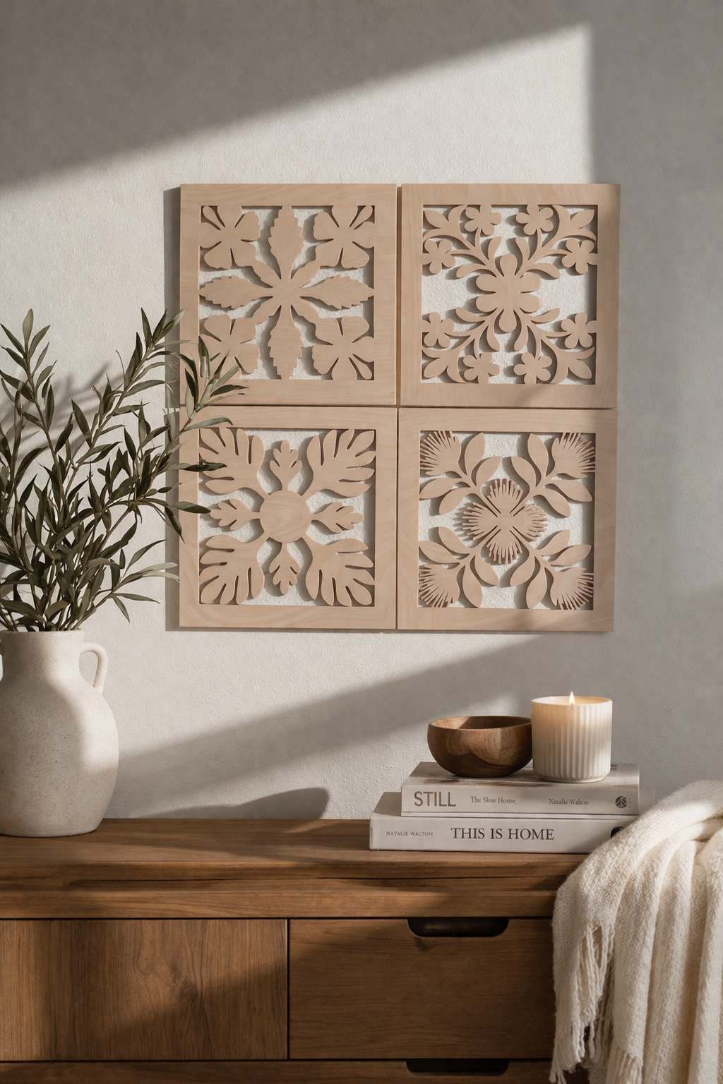 Wall Art - Oak Set of 4
