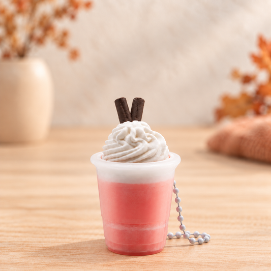 Pumpkin Spice Drink Clicker & Keychain