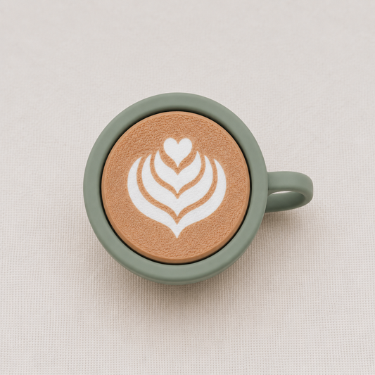 Tulip Coffee Latte Clicker & Keychain
