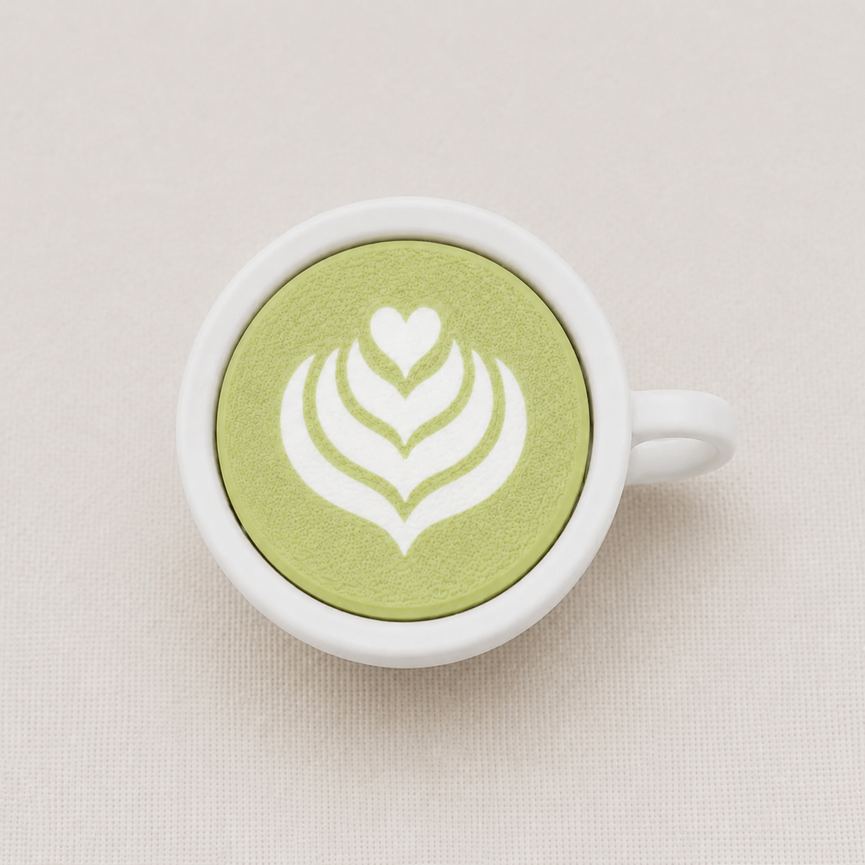 Tulip Matcha Latte Clicker & Keychain