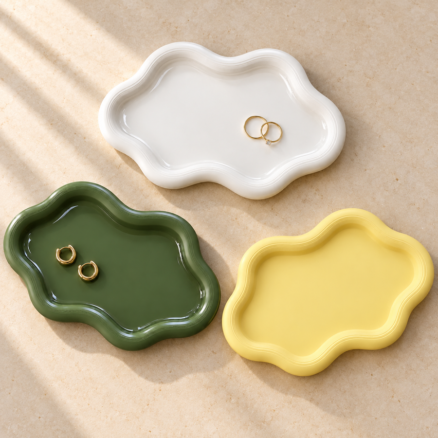 Glossy Wavy Trays