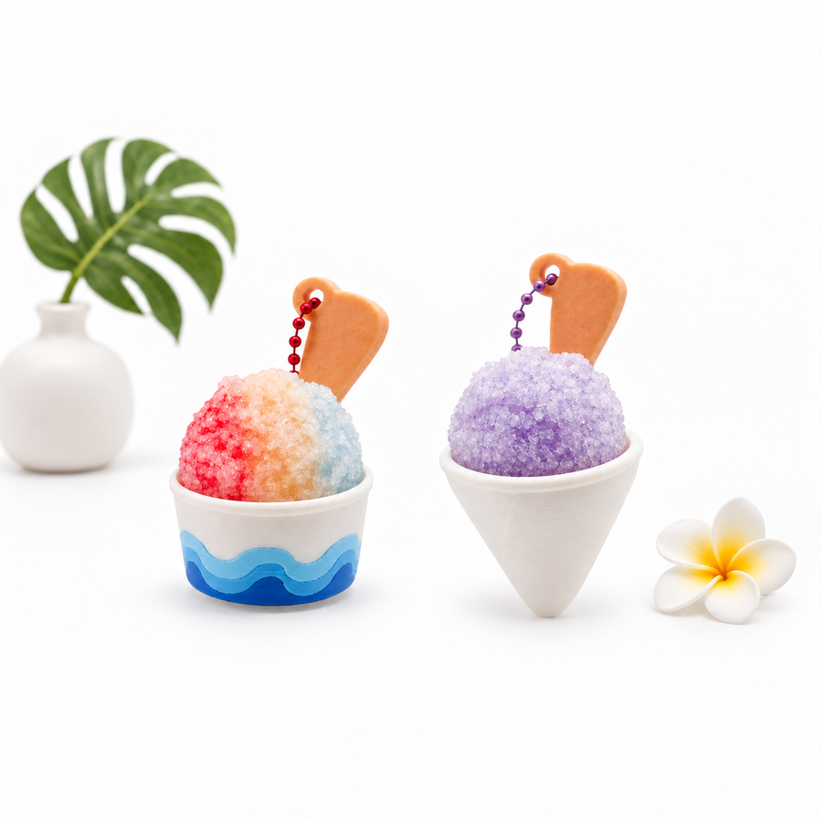 Shave Ice Clickers with Keychain