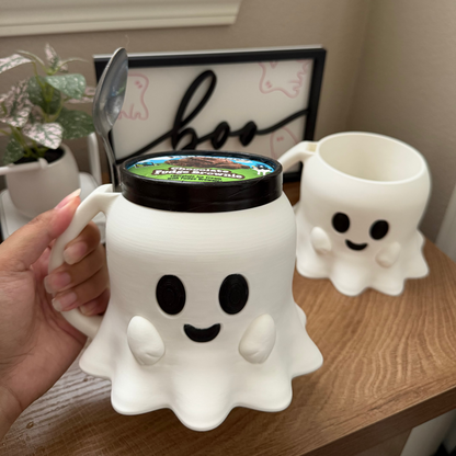 Ghost Halloween Ice Cream Pint Holder