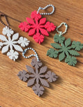Hibiscus Hawaiian Quilt Keychains