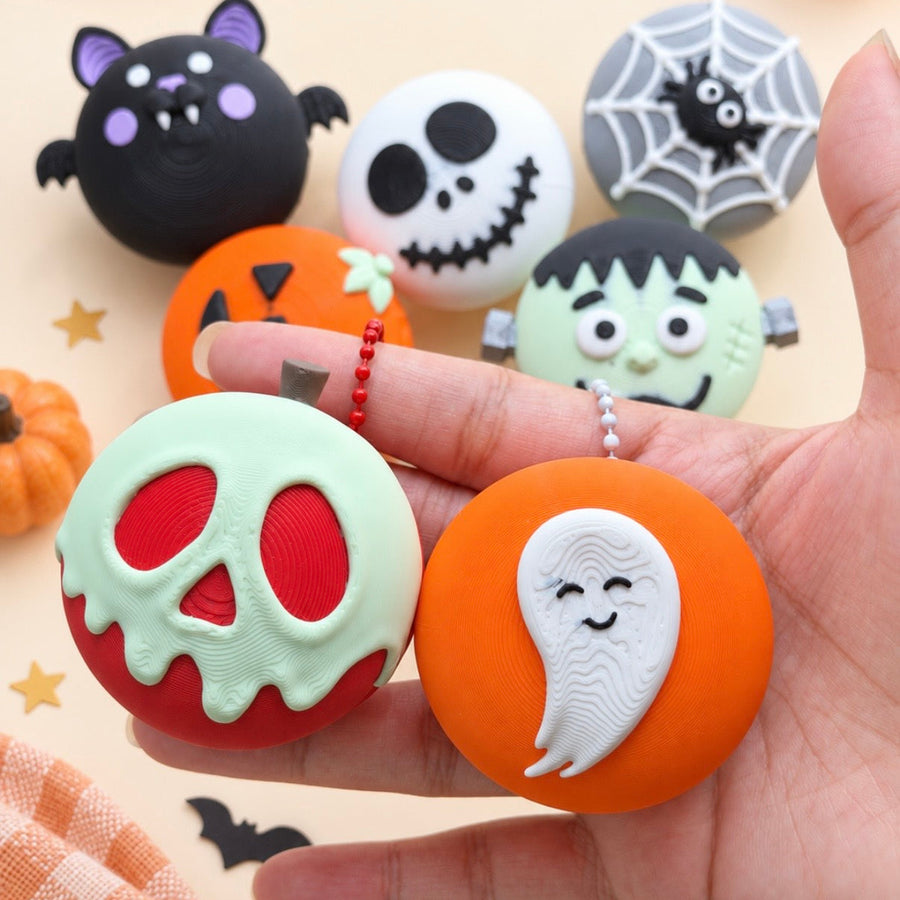Halloween Macaron Clickers with Keychain