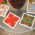 Hawaiian Quilt Coasters White