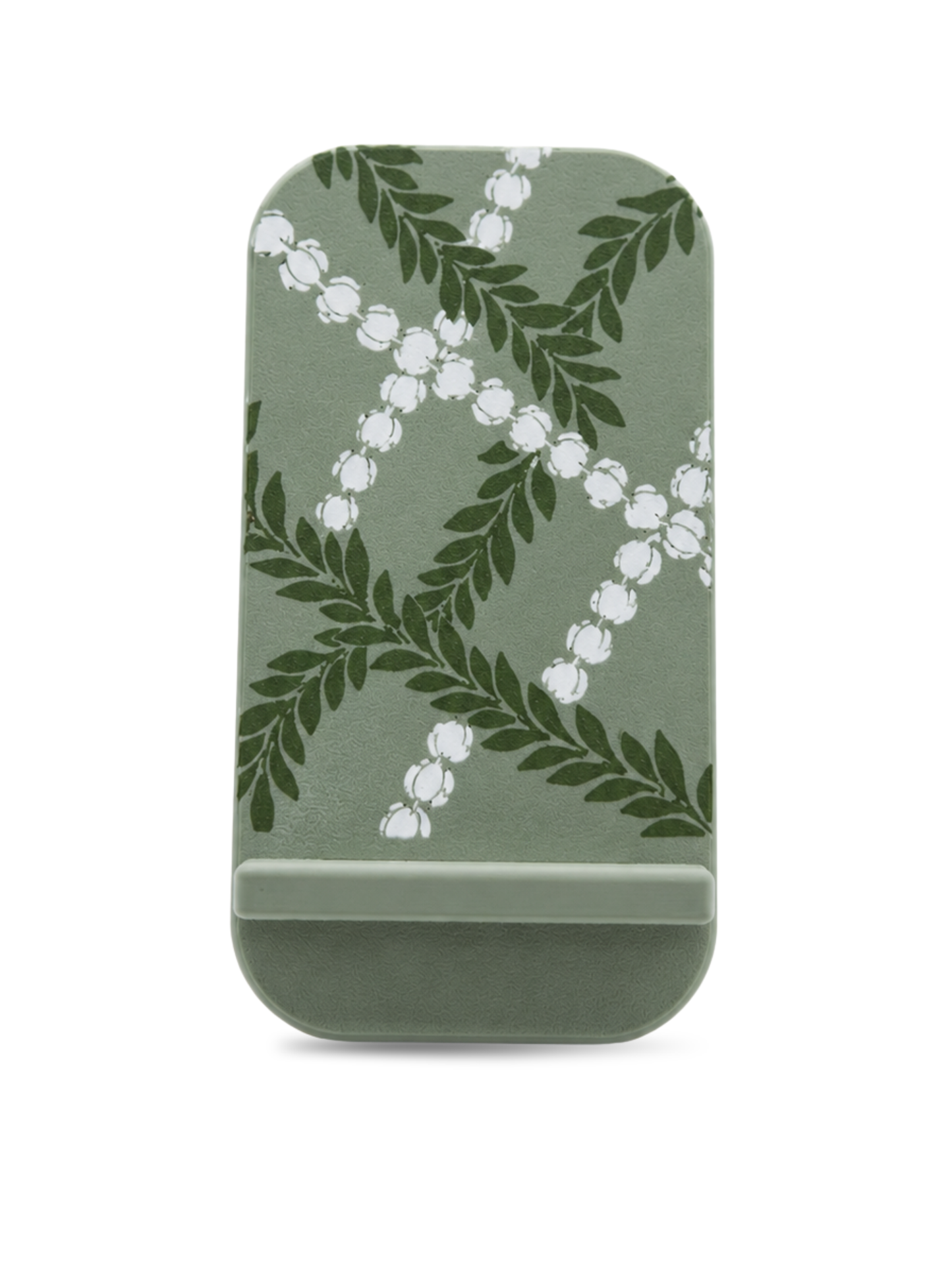 Ti Leaf & Pikake Lei Phone Holder