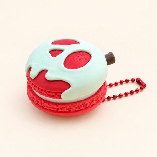 Poison Apple Halloween Macaron Clicker & Keychain