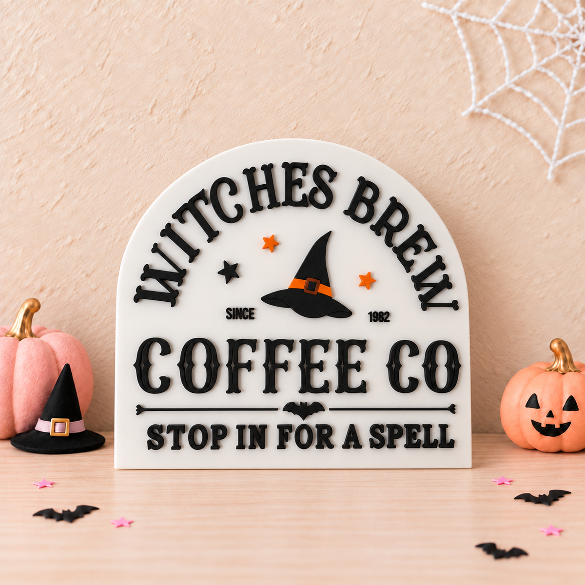 'Witches Brew' Sign Decor