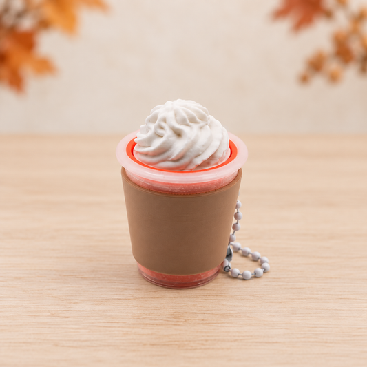 Classic Pumpkin Drink Clicker & Keychain