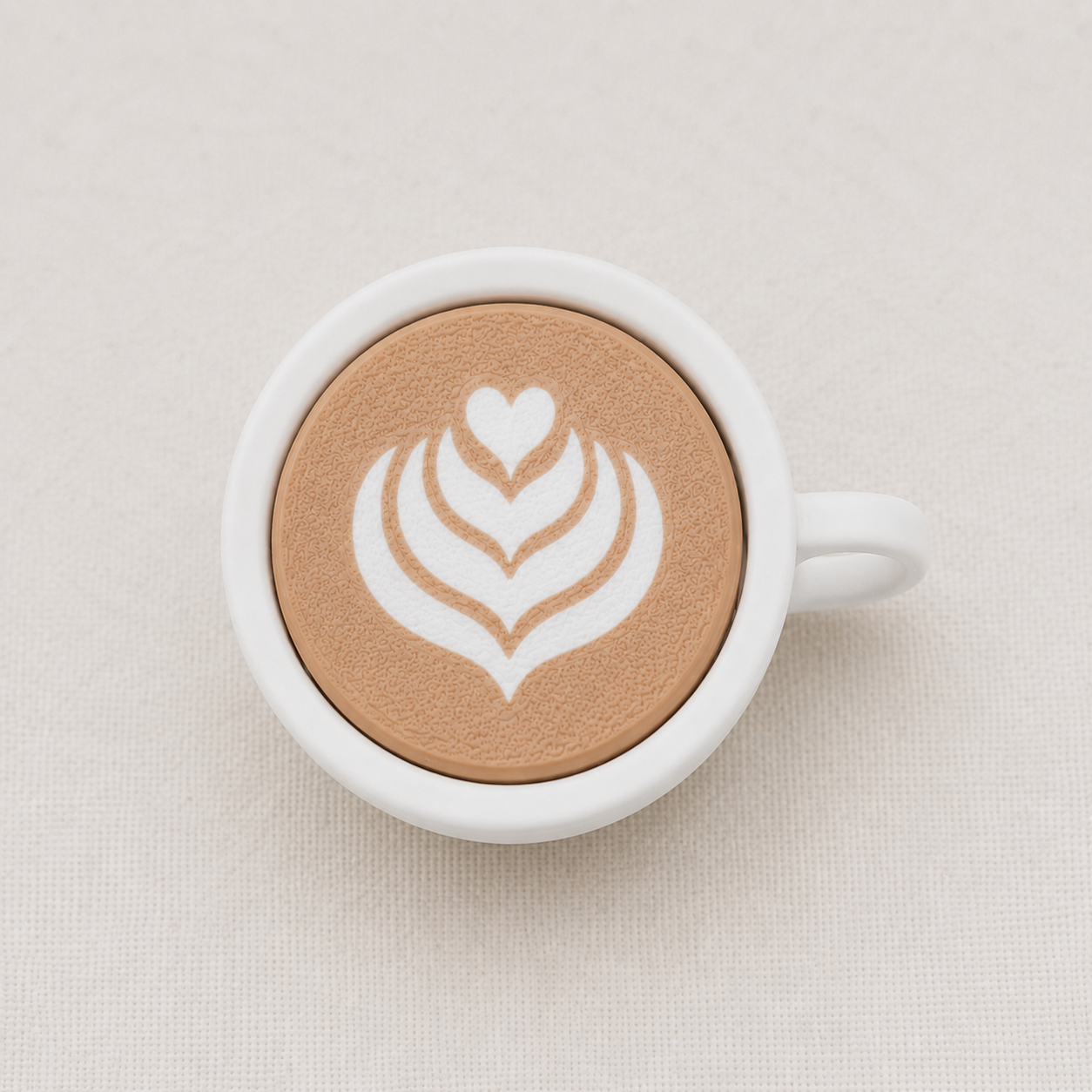 Tulip Coffee Latte Clicker & Keychain