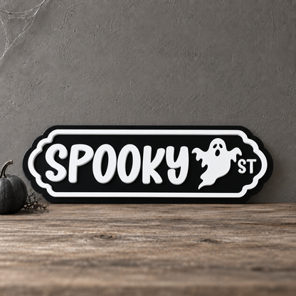 'Spooky ST' Sign Halloween Decor