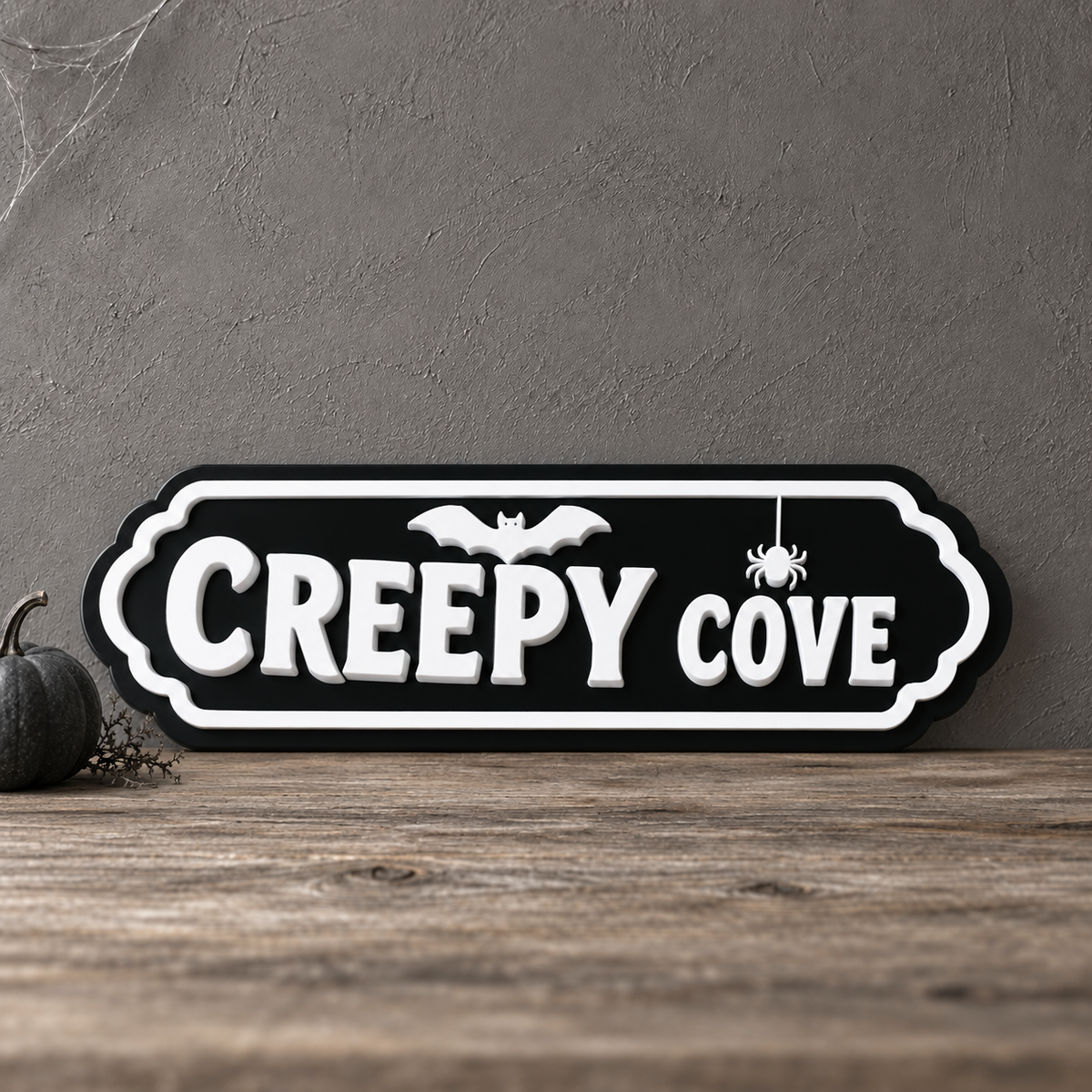 'Creepy Cove' Sign Halloween Decor
