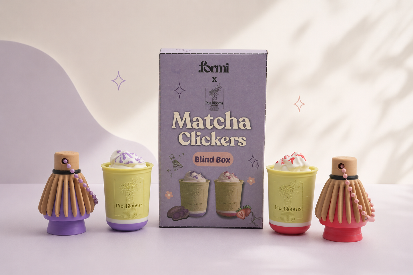 Pua Blooms Matcha Clickers Set Blind Box