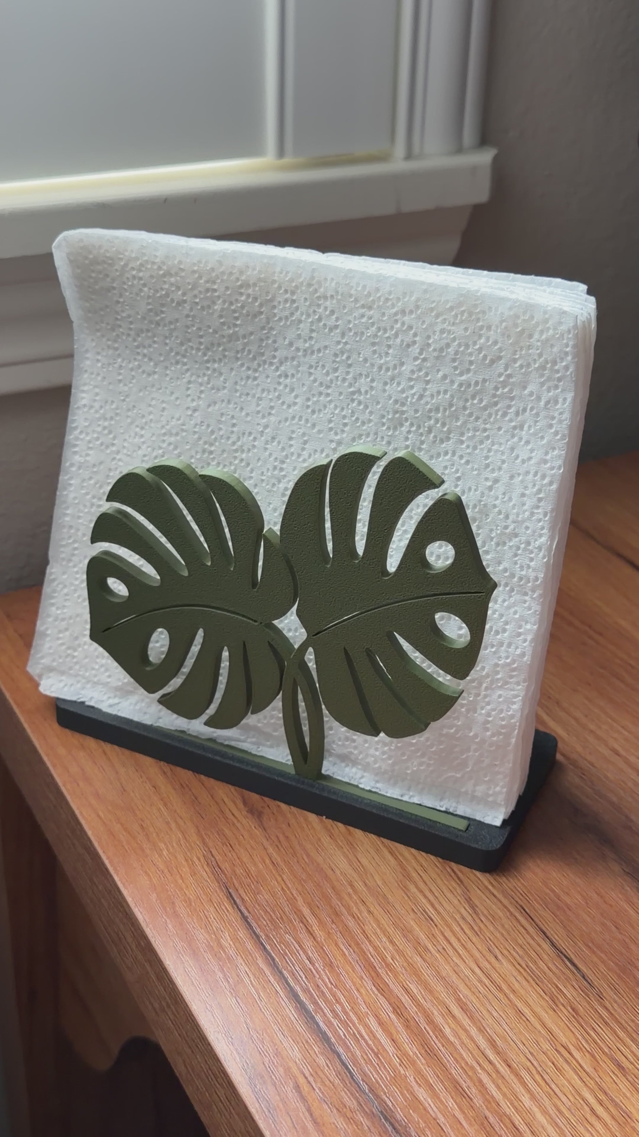 Monstera Napkin Holder