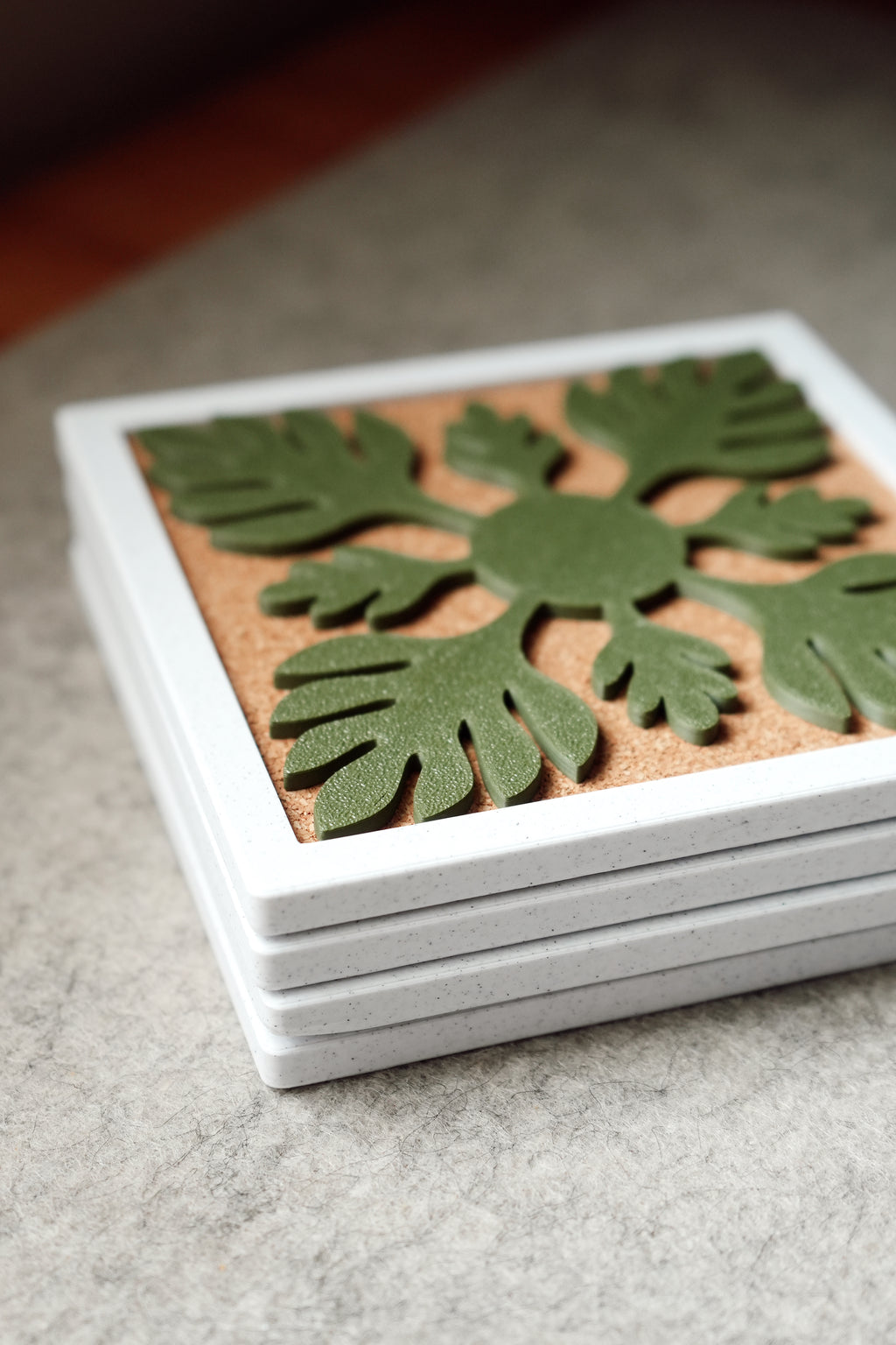 Hawaiian Quilt Coasters Marble